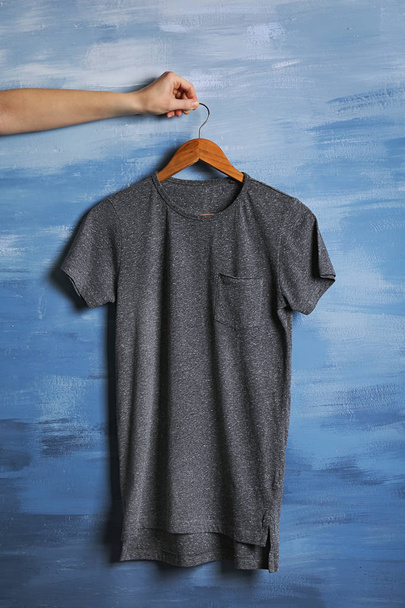 Blank grey t-shirt - Valokuva, kuva
