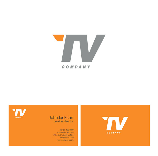 Logotipo de letra T & V
   - Vector, Imagen