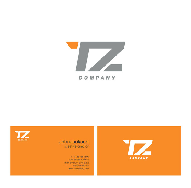 T & Z Letter Logo   - Vector, Image