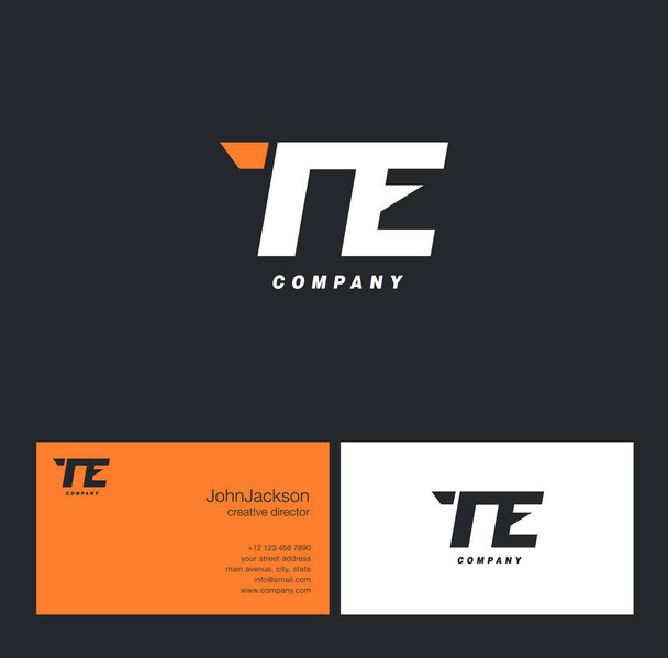 Логотип літери T & E
   - Вектор, зображення