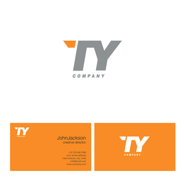 T & γράμμα Y λογότυπο   - Διάνυσμα, εικόνα