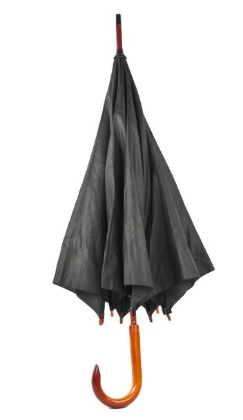 Paraguas negro aislado
 - Foto, imagen