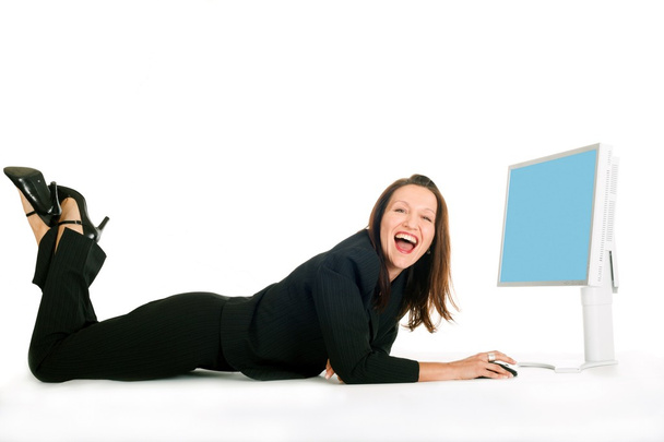 excited businesswoman - Foto, Imagen