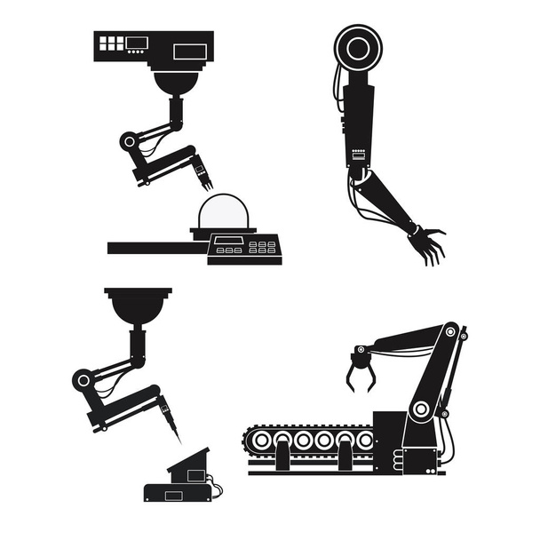 silhouette collection robotique équipement industriel
 - Vecteur, image