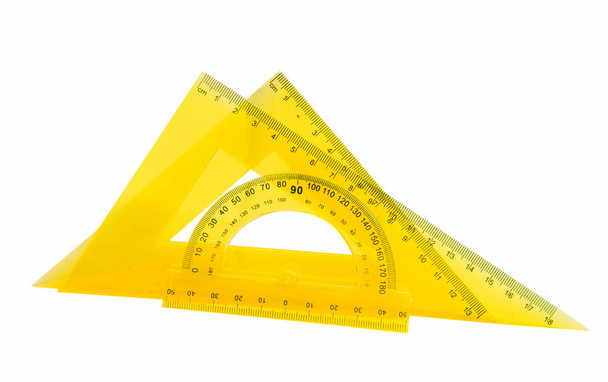 yellow ruler instrument - Photo, Image