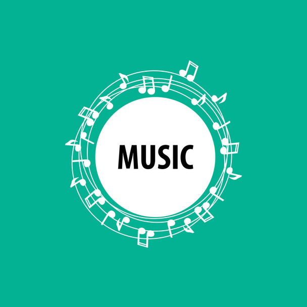 wektor logo muzyka - Wektor, obraz