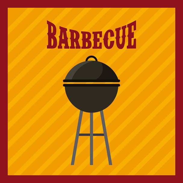 barbecue grill design - Vecteur, image