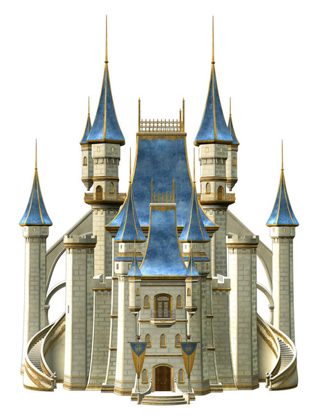 Castelo de conto de fadas ilustração 3D
 - Foto, Imagem