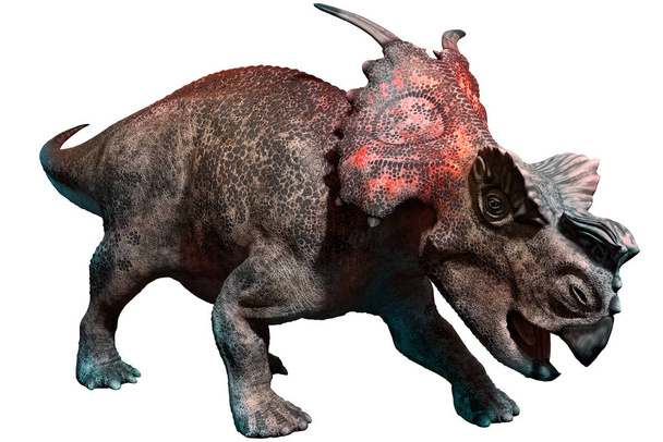 Achelousaurus Ilustracja 3D  - Zdjęcie, obraz