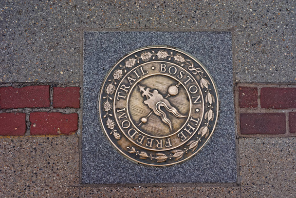 Boston şehir merkezine de yol özgürlük iz sembolü - Fotoğraf, Görsel
