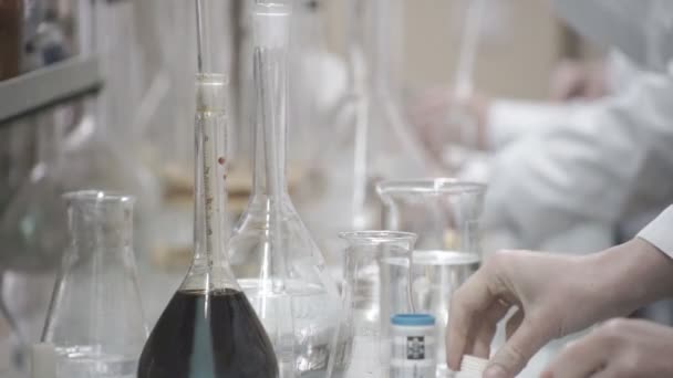 Tubos de ensayo de laboratorio químico
 - Imágenes, Vídeo