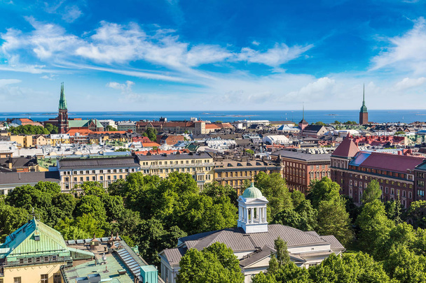 Panoramic view of Helsinki - Fotoğraf, Görsel
