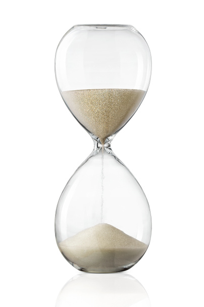 Reloj de arena aislado en blanco - Foto, imagen