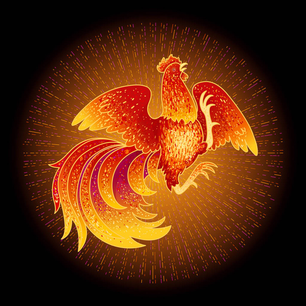 Fire Rooster 2017 - Vecteur, image