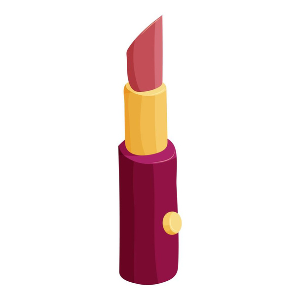 Lipstick icon, cartoon style - Vektor, Bild