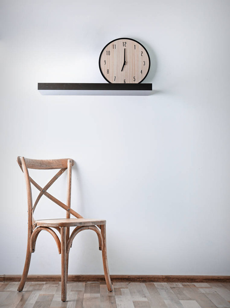 Simple interior with stool  - Foto, afbeelding