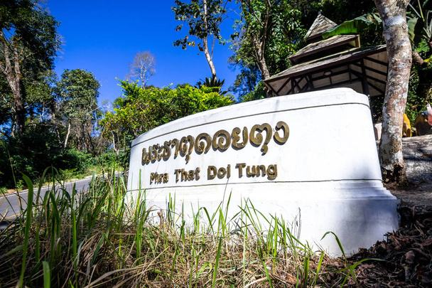 Wat Phra hogy Doi Tung bejárata - Fotó, kép