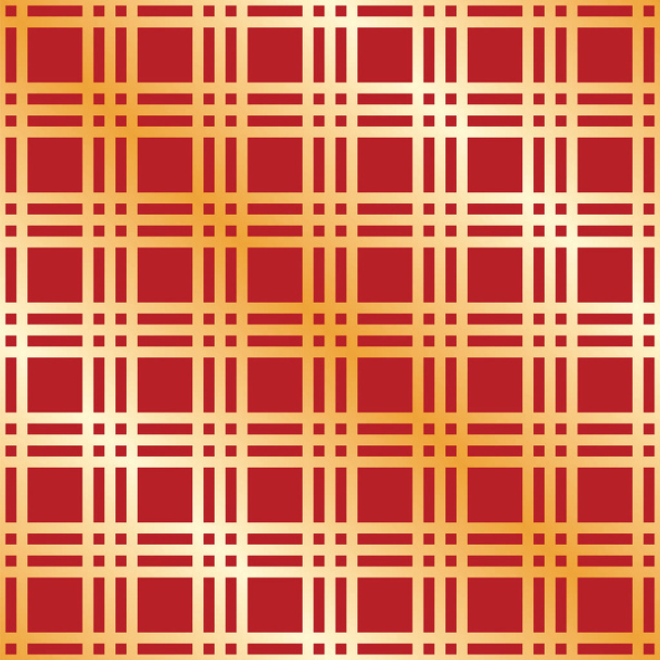 Seamless Christmas Check Pattern Ideal for wrapping paper designs. - Vector, Image