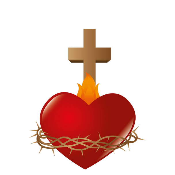 Sagrado Coração de Jesus
 - Vetor, Imagem