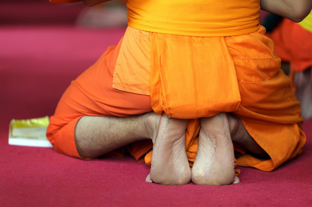Boeddhistische monnik voet - Foto, afbeelding