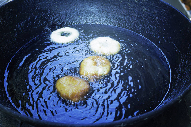 Doughnuts oil food - Photo, Image