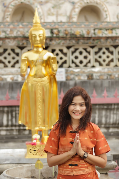 buddyjska kobieta - Zdjęcie, obraz