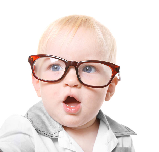 Cute baby boy wearing glasses - Φωτογραφία, εικόνα