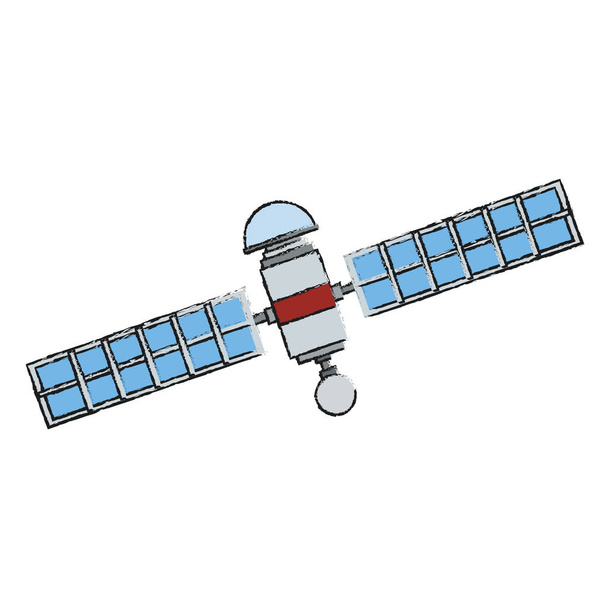Изолированный спутник
 - Вектор,изображение