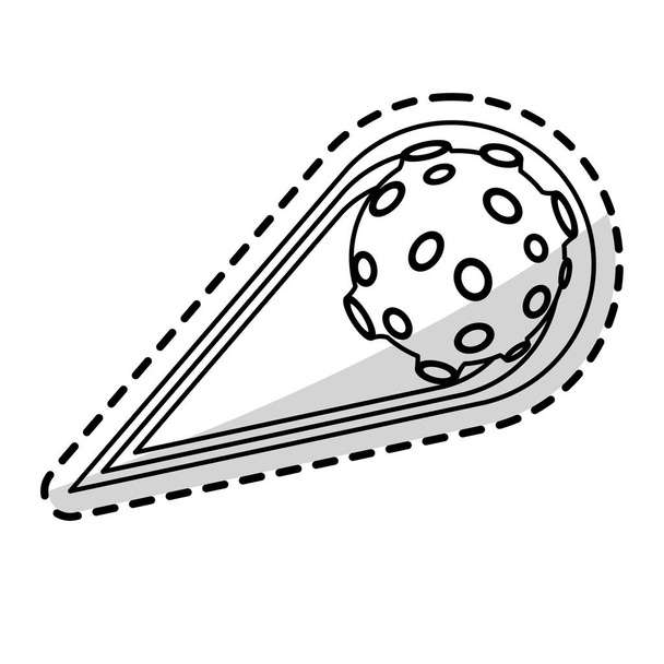 孤立した小惑星デザイン - ベクター画像
