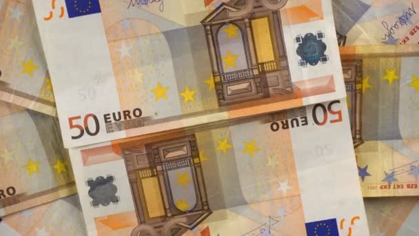 Euro peníze na stůl - Záběry, video