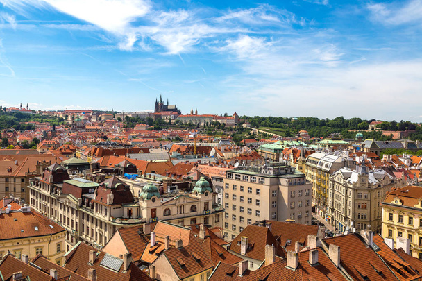 aerial view of Prague - Foto, afbeelding