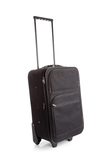 A black suitcase with wheels - Valokuva, kuva
