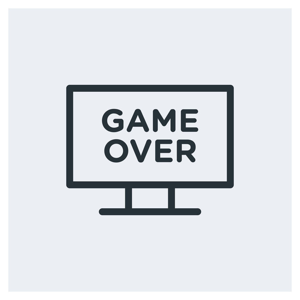 Game over icon - Vektör, Görsel