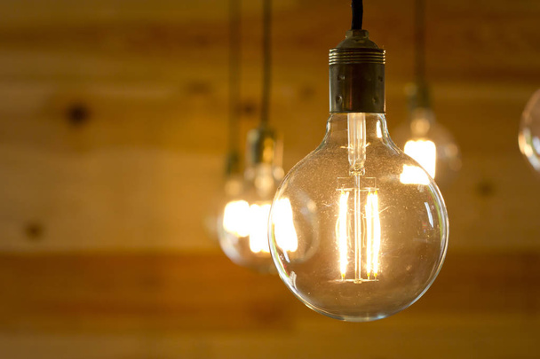 Vintage filament light bulb - Photo, Image