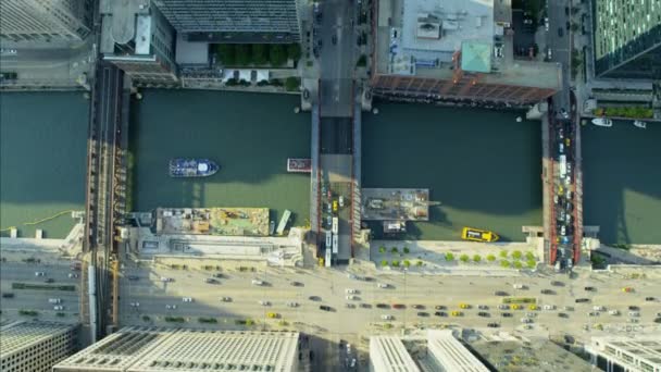 Chicago city River and buildings - Footage, Video