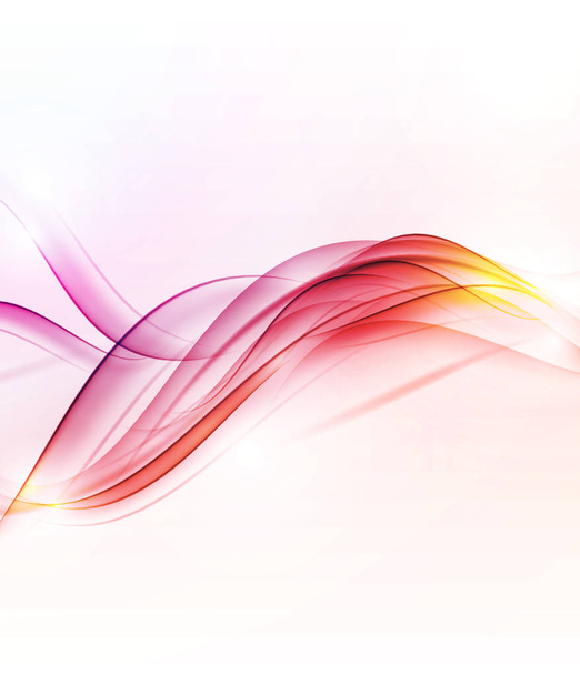 Abstract Colored Wave on  Background. Vector Illustration. - Vector, Image