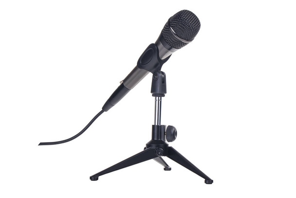 mikrofon na stojaku - Zdjęcie, obraz