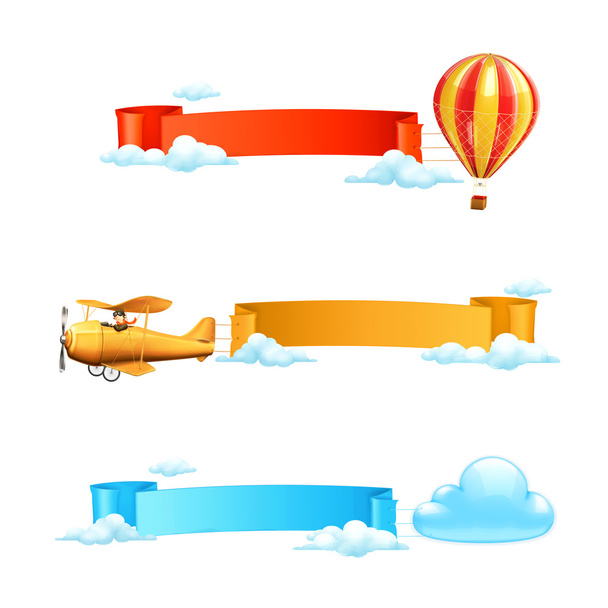 Air banners - Вектор,изображение