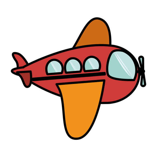 Isolated toy airplane damaged design - Vektor, Bild