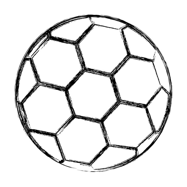 Diseño de pelota de fútbol de juguete aislado
 - Vector, imagen