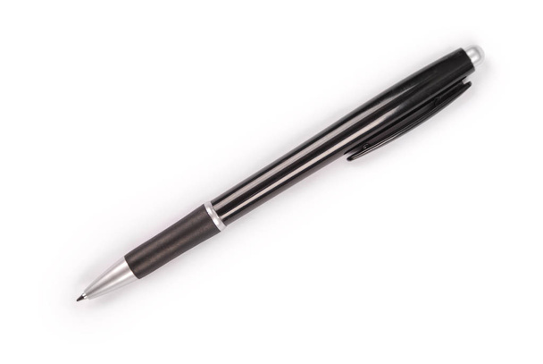 Metalik Siyah tükenmez kalem - Fotoğraf, Görsel