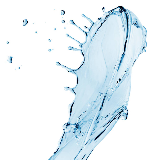 Сплеск води на білому
 - Фото, зображення
