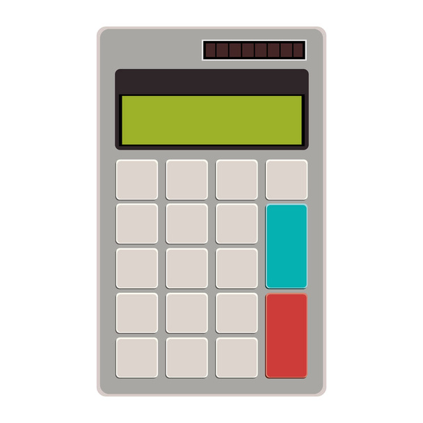 Geïsoleerde rekenmachine apparaat ontwerp - Vector, afbeelding