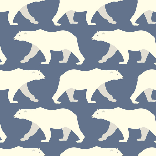 Polar bears pattern - Vektor, Bild