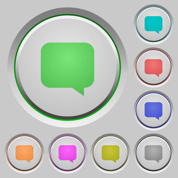 Botão da bolha da mensagem
 - Vetor, Imagem