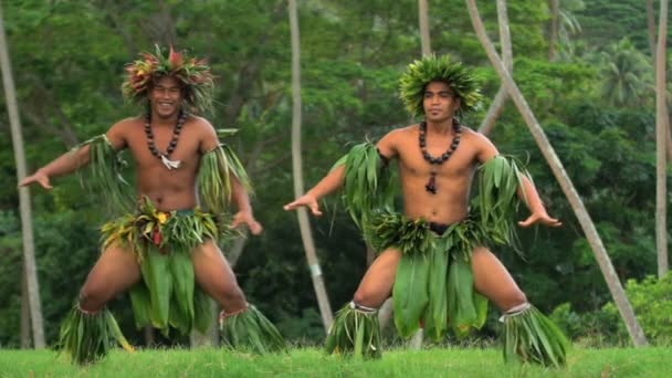 Männer tanzen Hula - Filmmaterial, Video