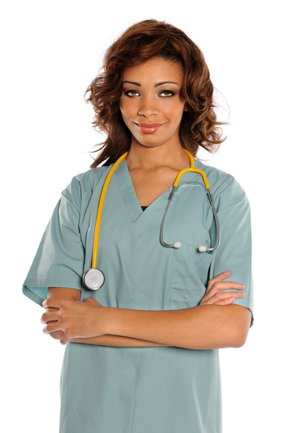 Portrait of Young Doctor or Nurse - Фото, изображение