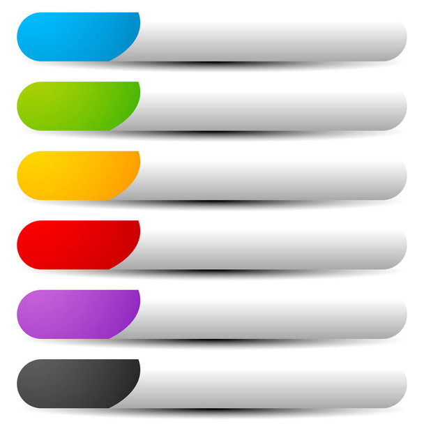 Coloridas formas de banner con espacio
  - Vector, imagen