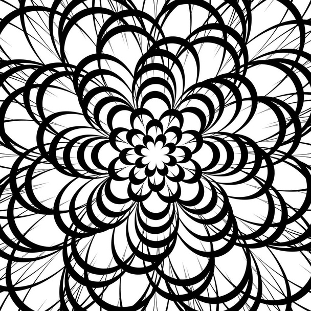 Monochrome Artistic geometric pattern - Vektor, obrázek