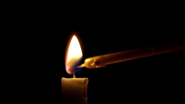 the Igniting of a Candle - Footage, Video